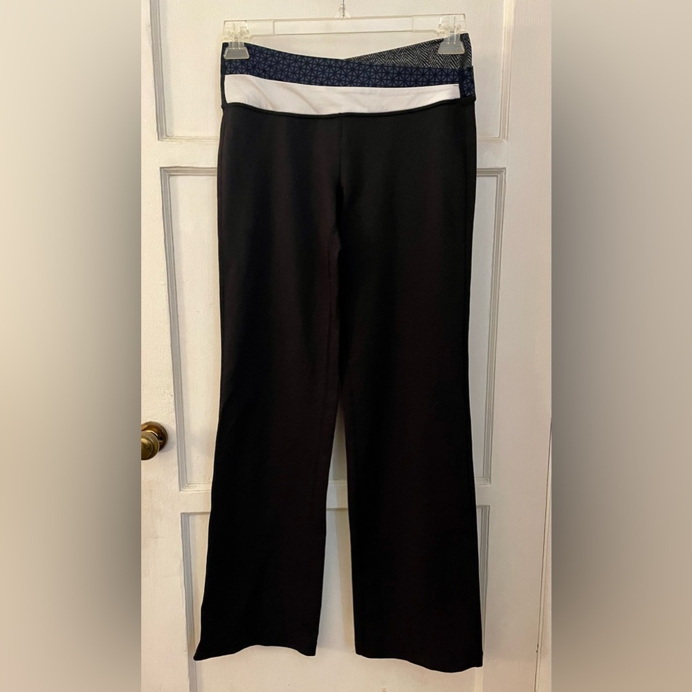 lululemon athletica Black and White Straight Leg Pants